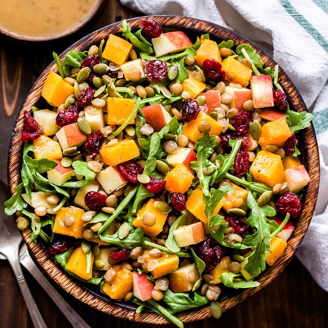 Harvest Butternut Squash Lentil Salad