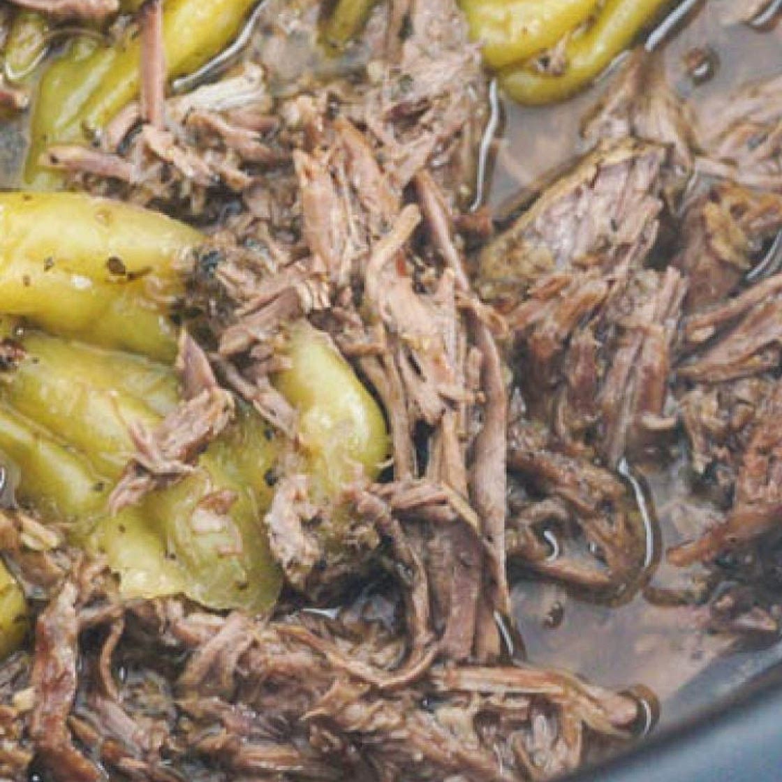 Slow Cooker Pepperoncini Beef aka Drip Beef