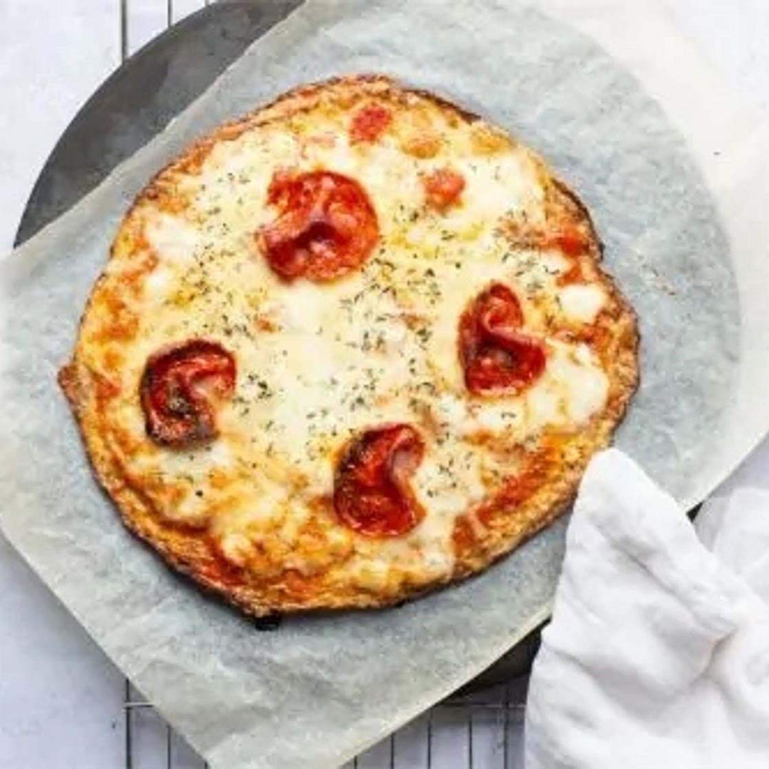 Keto Cauliflower Pizza Crust Recipe