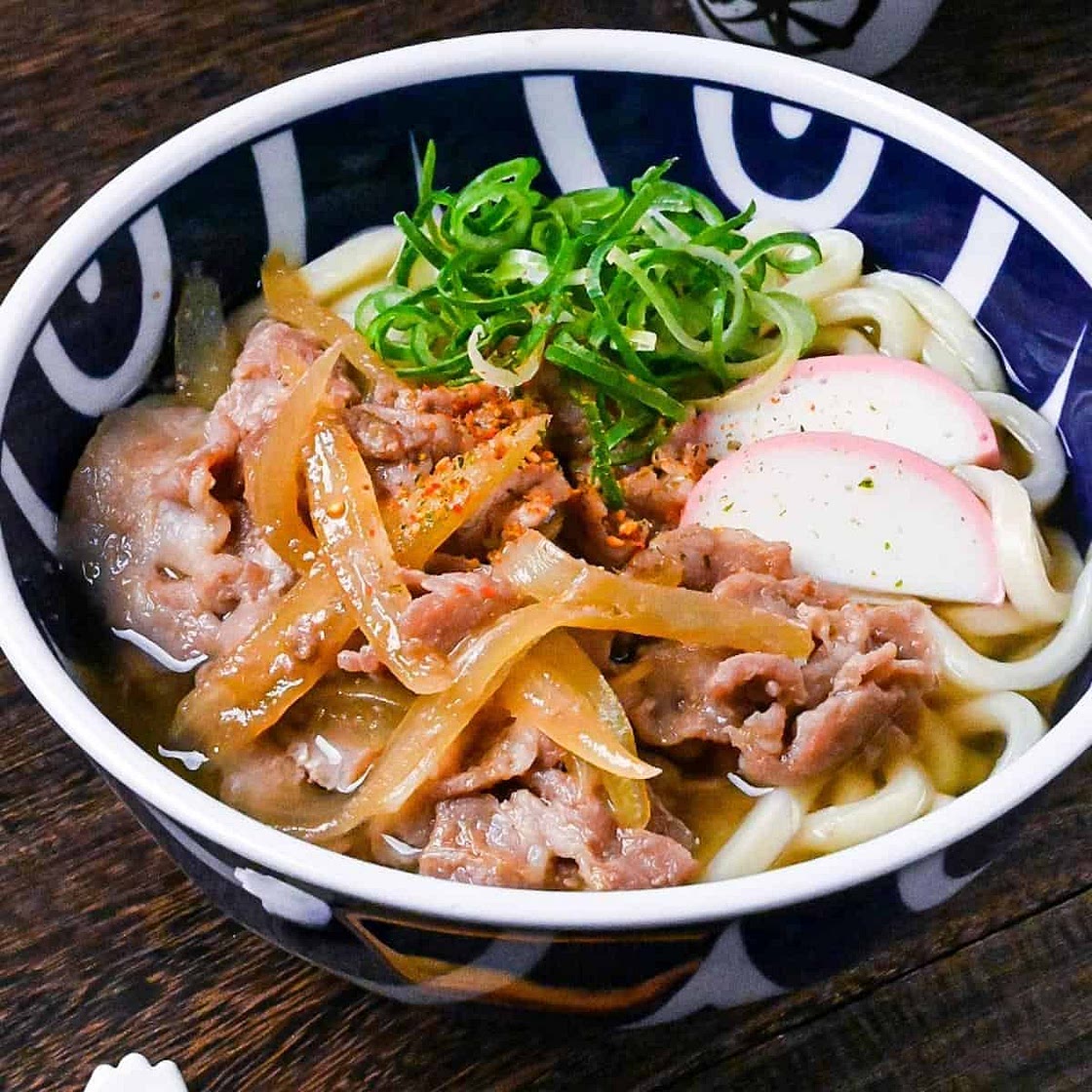 Pork Udon Noodles Soup (豚肉うどん)