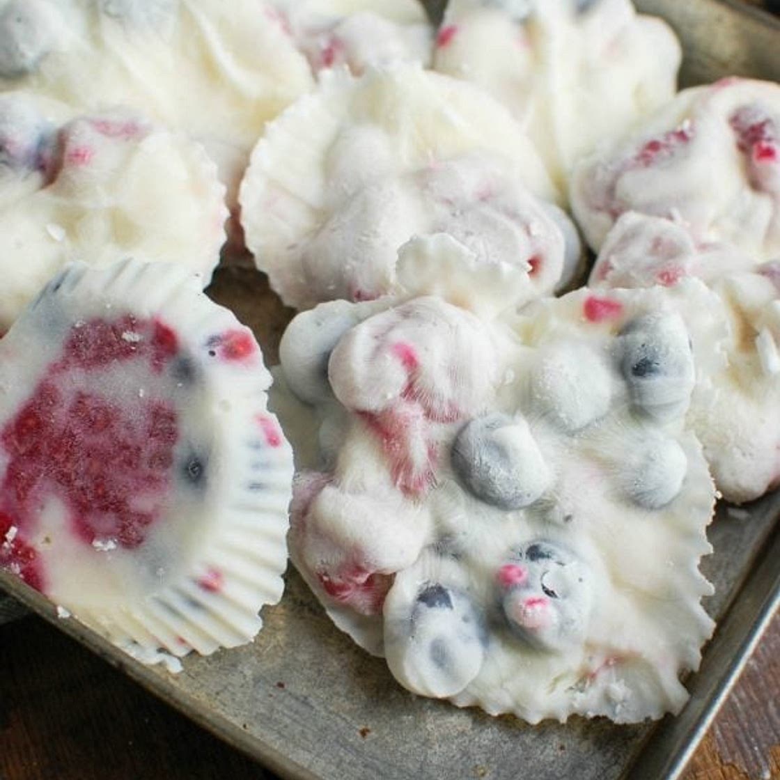 Frozen Greek Yogurt Fruit Bites