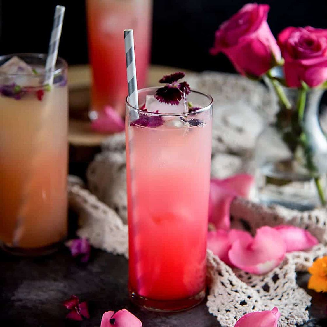 Floral Ginger Rose Fizz