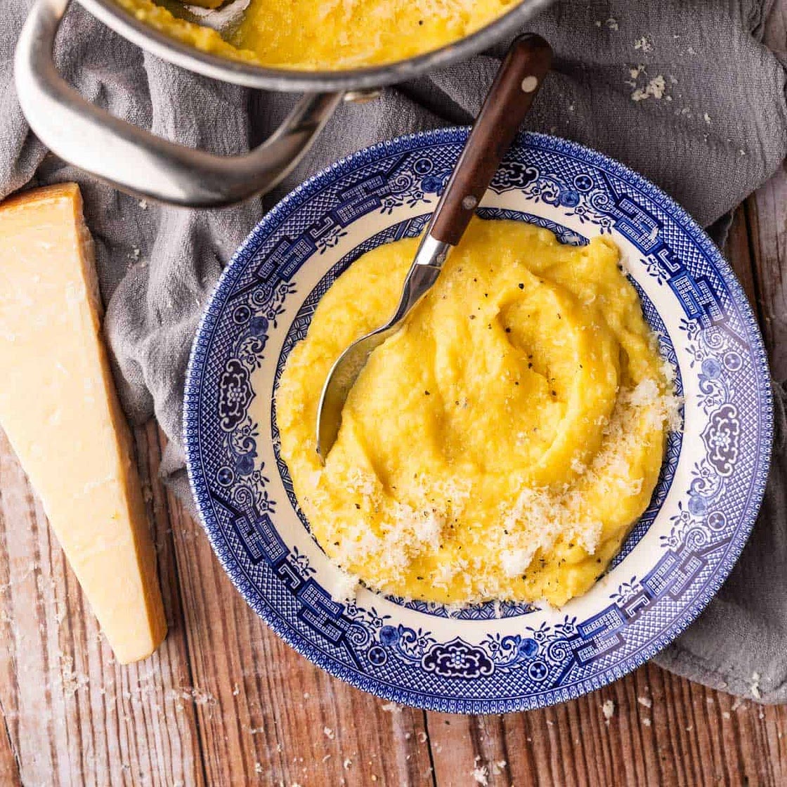 Creamy Polenta Recipe with Parmesan Cheese