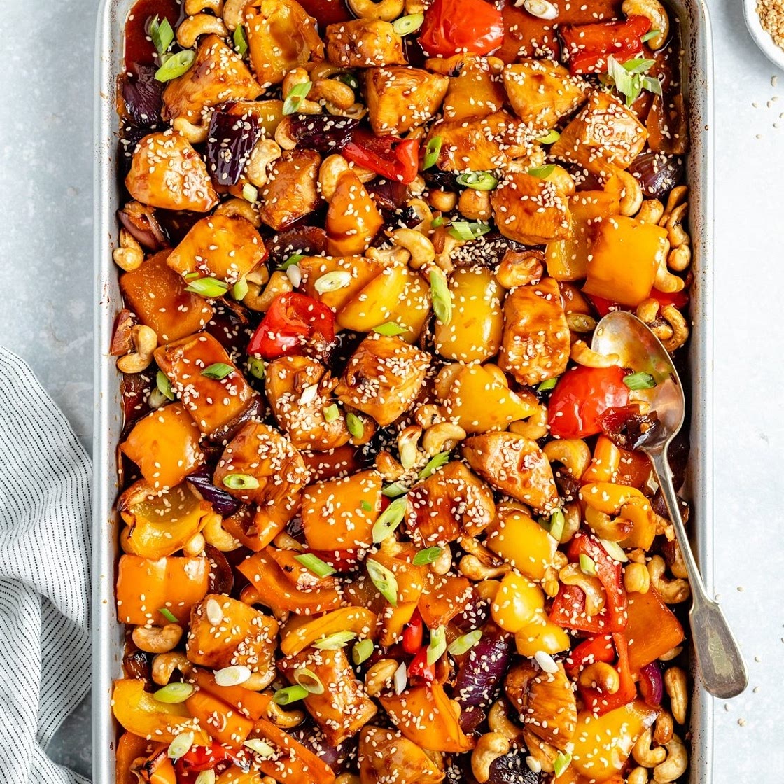 Jessica's Sheet Pan Cashew Chicken
