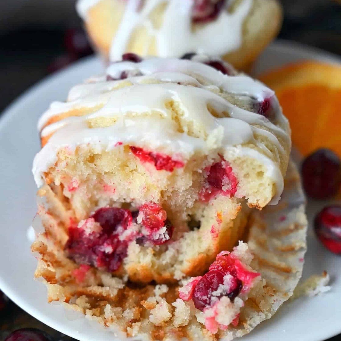 Cranberry Orange Cream Cheese Muffins