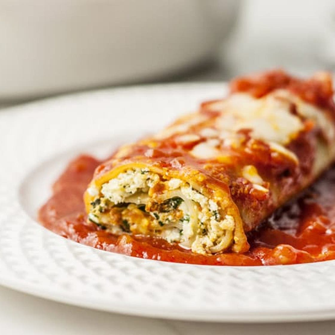 Skinny Lasagna Rolls