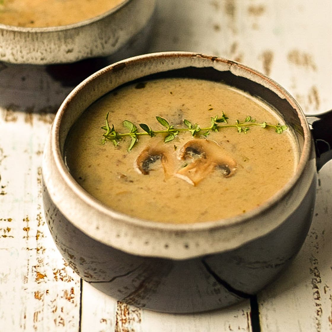 Dairy-Free Instant Pot Cream of Mushroom Soup (Low Carb, Paleo, Whole30)
