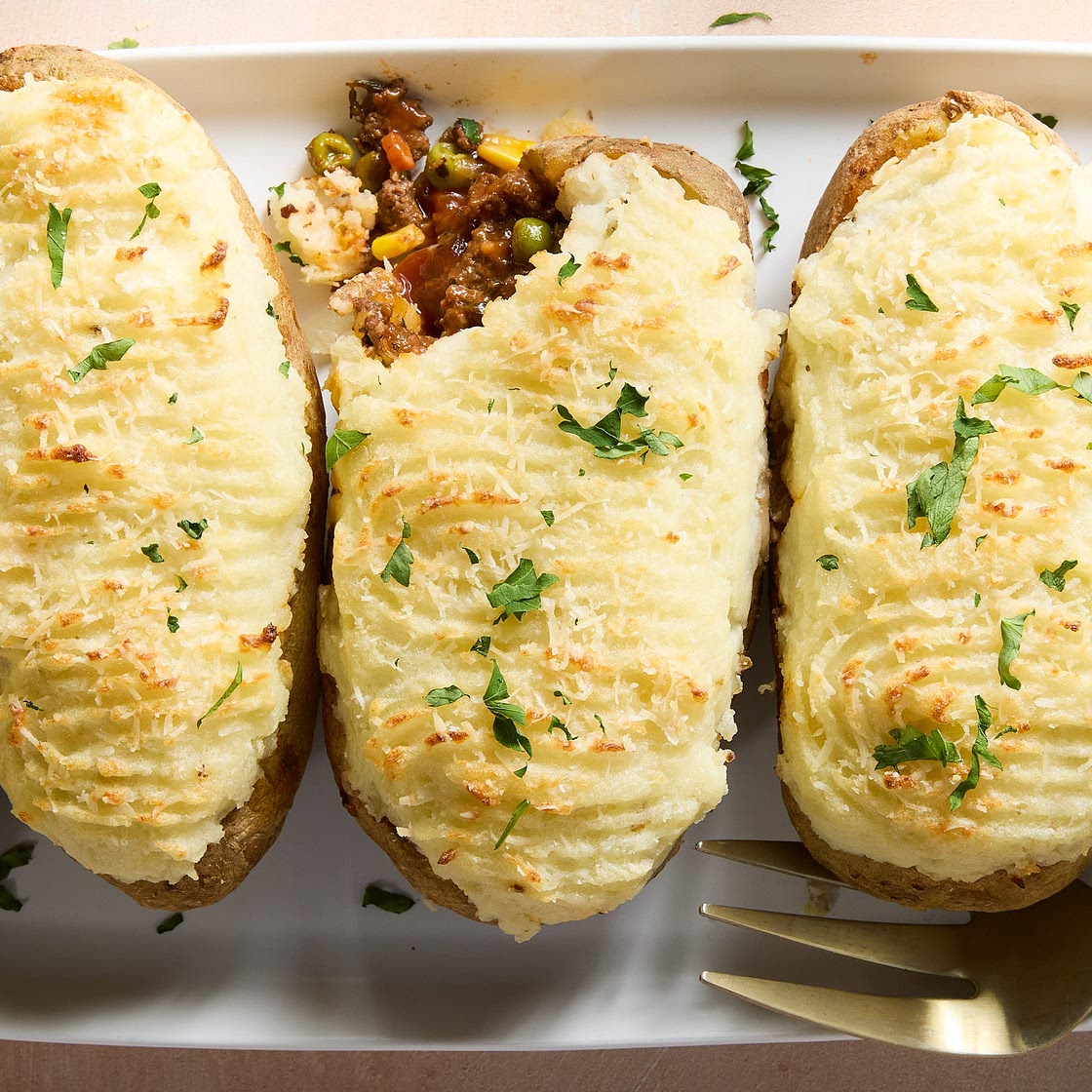 Shepherd's Pie Potato Skins