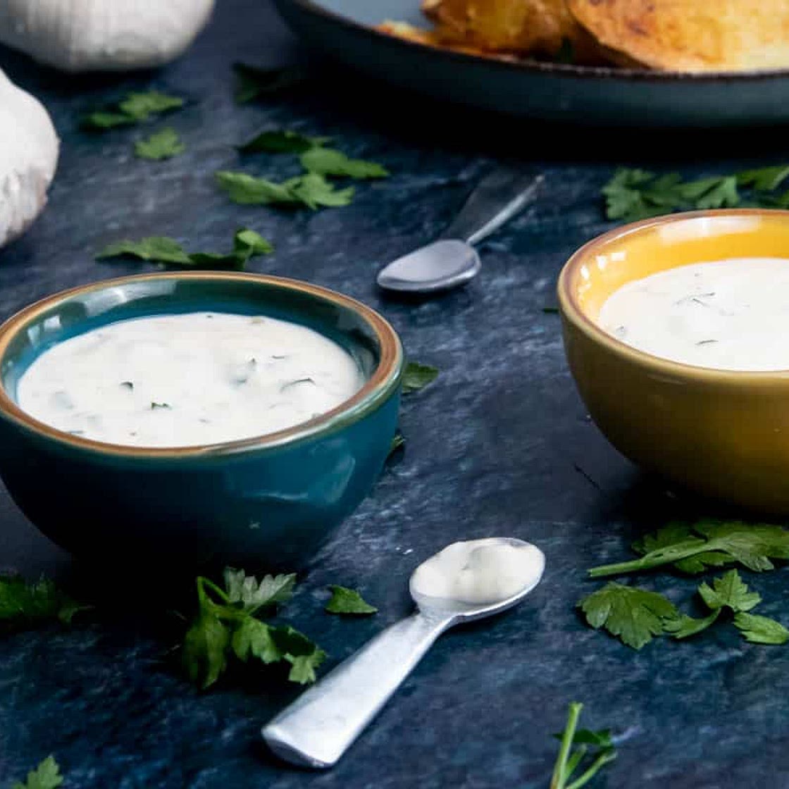 Roasted Garlic And Herb Dip Recipe With Sour Cream