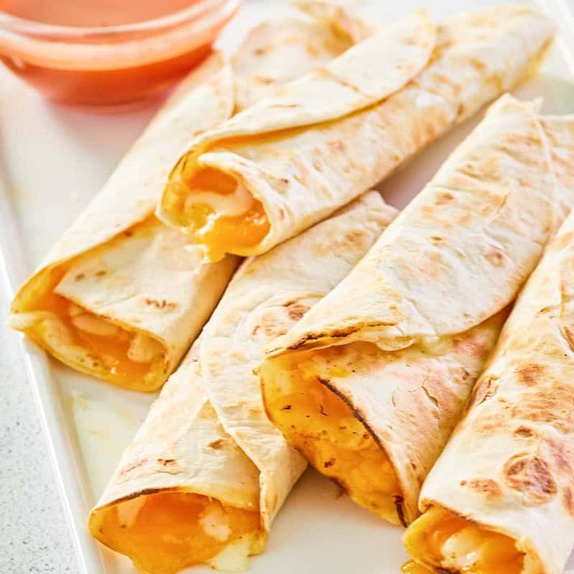 Taco Bell Cheesy Roll Up (Easy 3-Cheese Copycat)