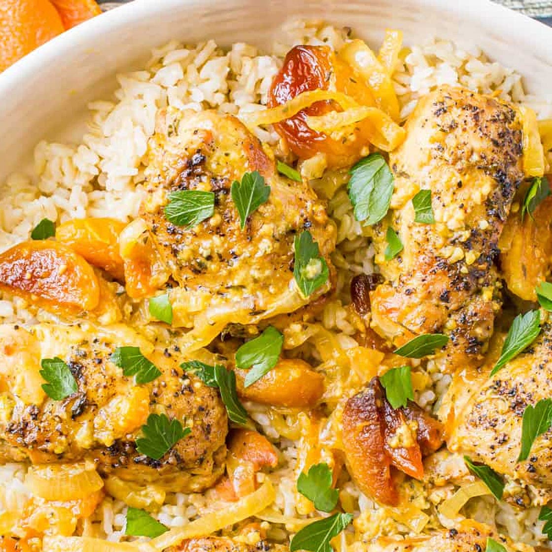 Slow Cooker Apricot Chicken