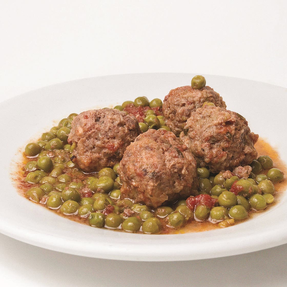 Iraqi Meatballs with Green Peas
