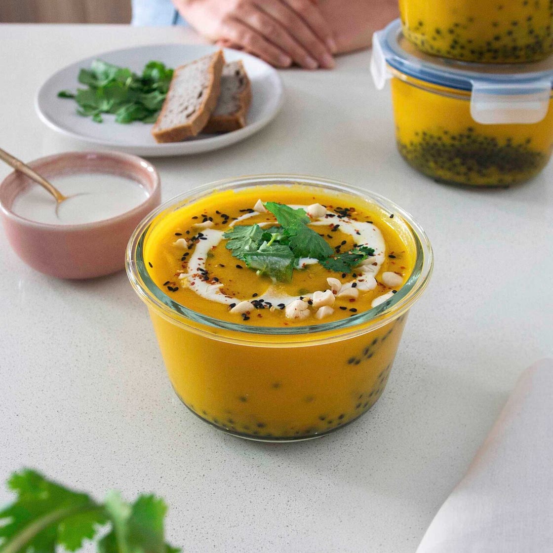 Carrot, Ginger & Lentil Soup (Meal-Prep)