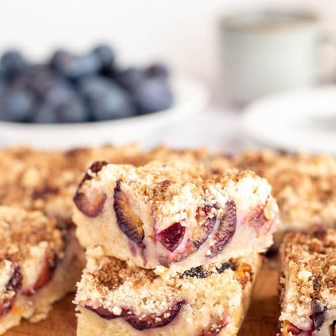 Plum Crumble Cake