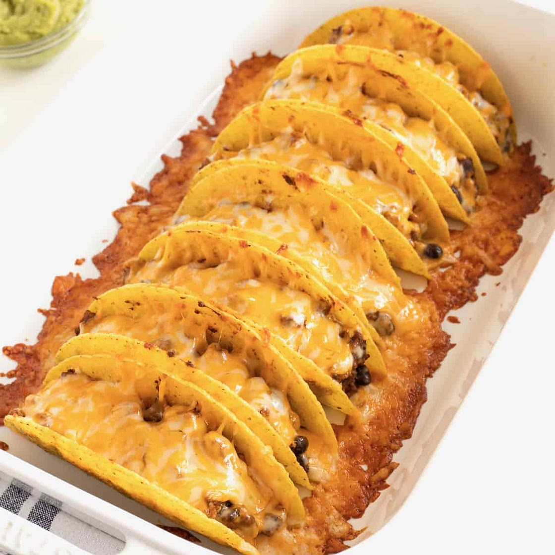 Turkey and Black Bean Baked Tacos