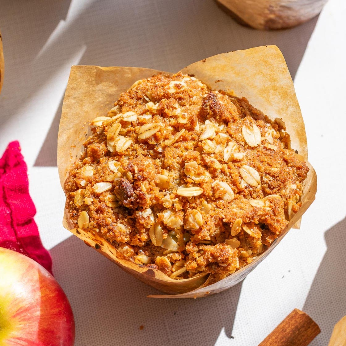 Sourdough Apple Butter Muffins