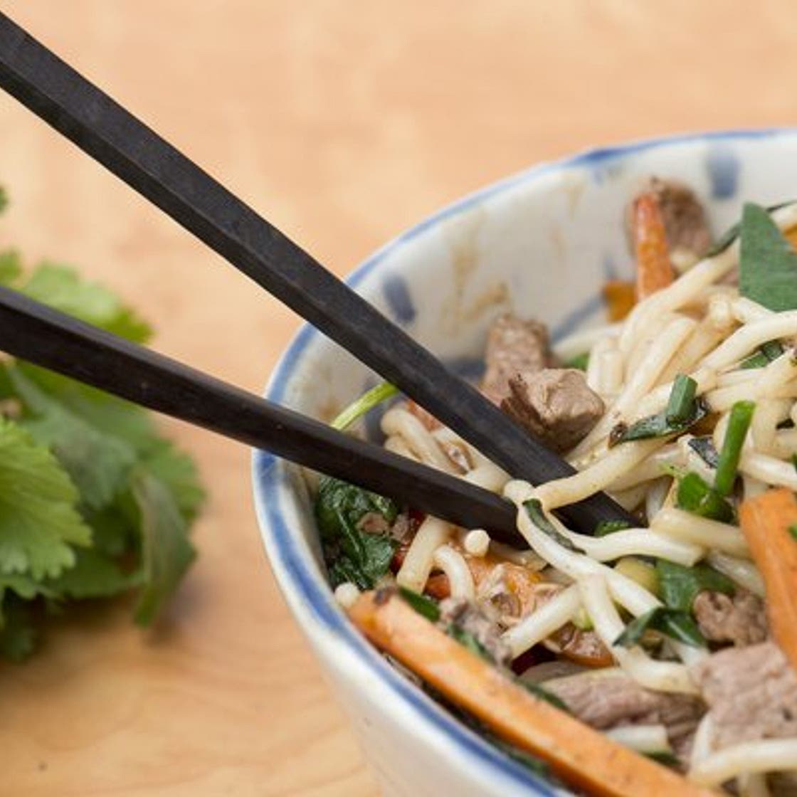 Stir-fried Beef with Oyster Sauce & Rice Noodles