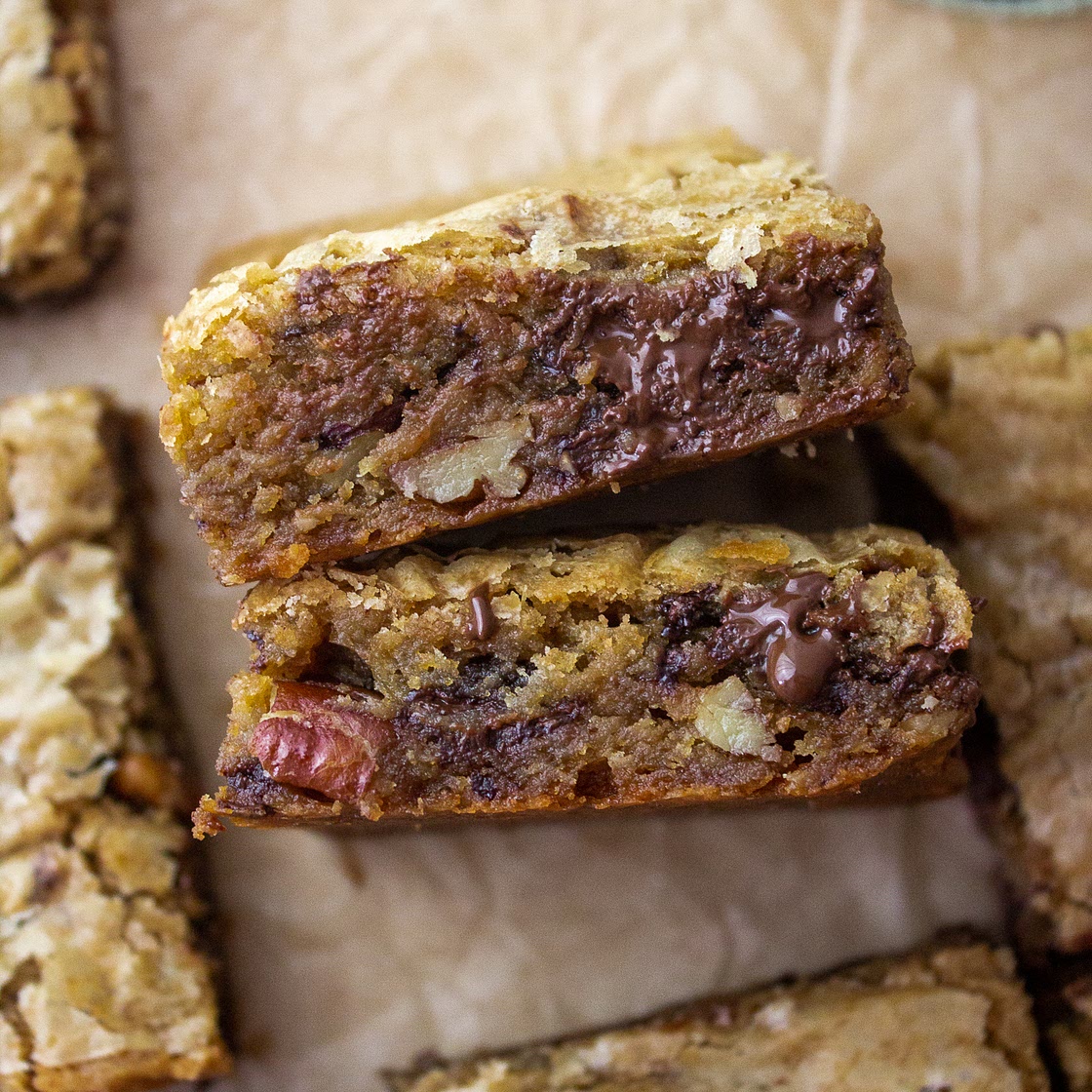 Coffee Chocolate Chip Blondies