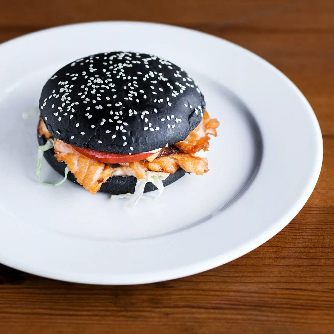 Broiled Salmon Burger