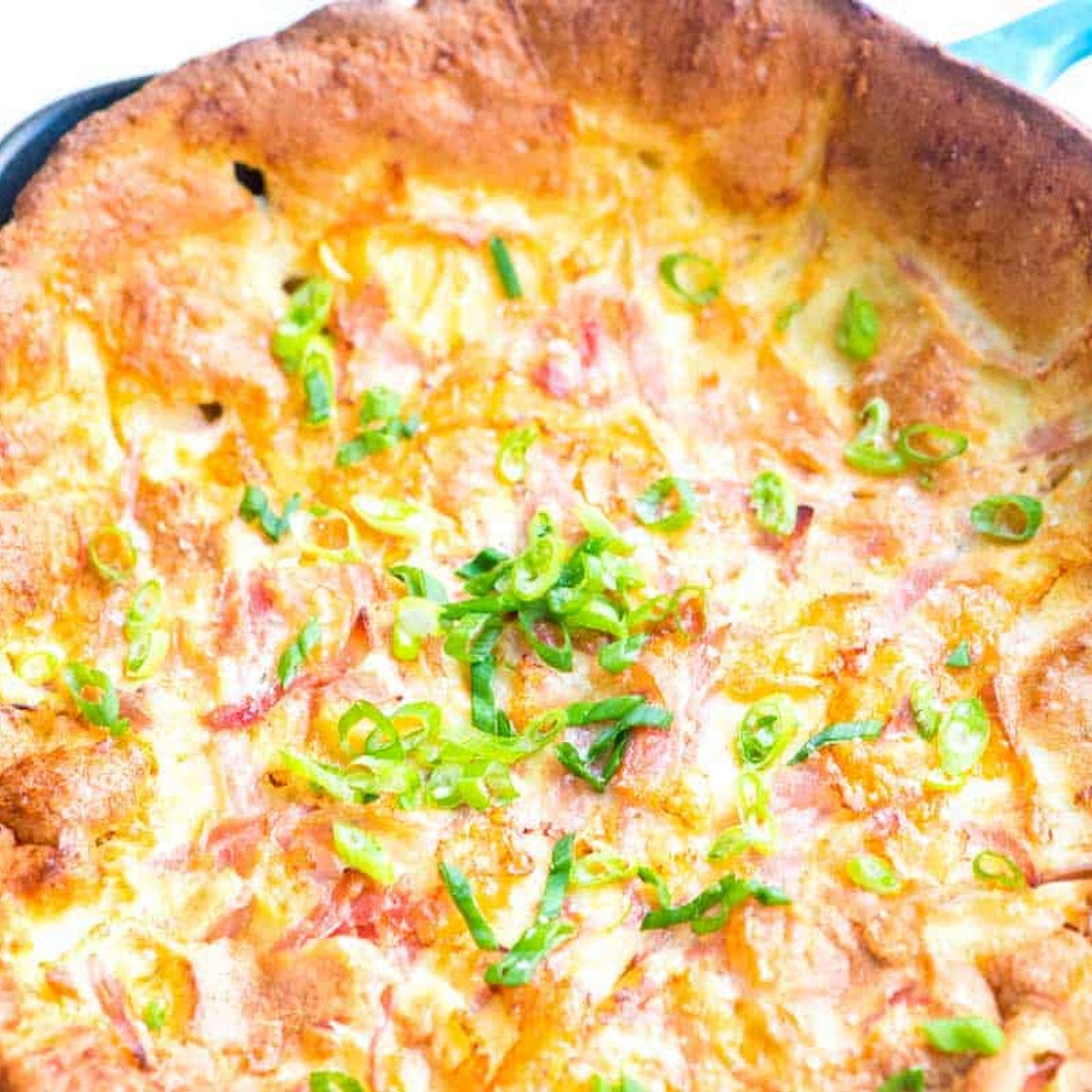 Ham and Cheese Dutch Baby Pancake Recipe