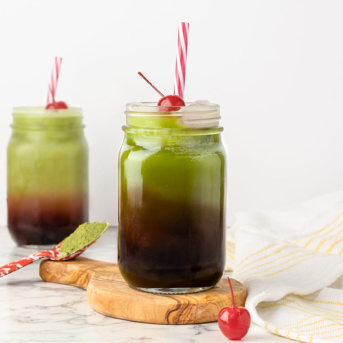 Cherry Matcha Refresher