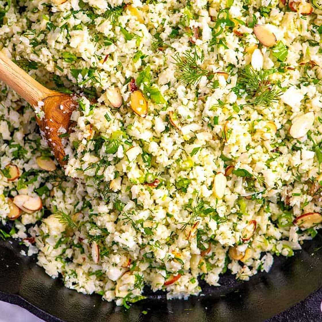 Garlic Herb Cauliflower Rice