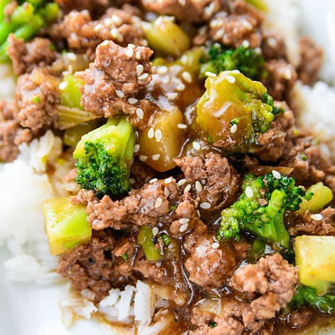 Easy Ground Beef and Broccoli