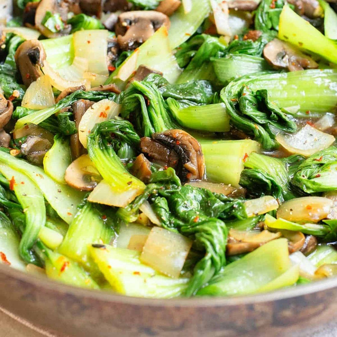 Bok Choy & Mushroom Stir Fry