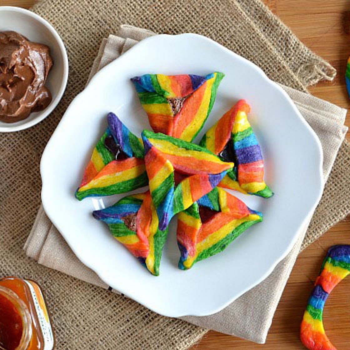 Rainbow Hamantaschen