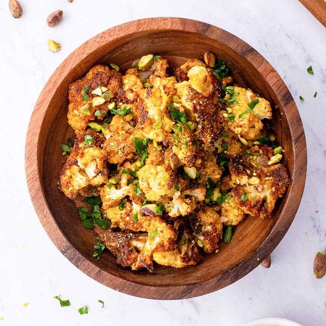 “Cheesy” Vegan Roasted Cauliflower