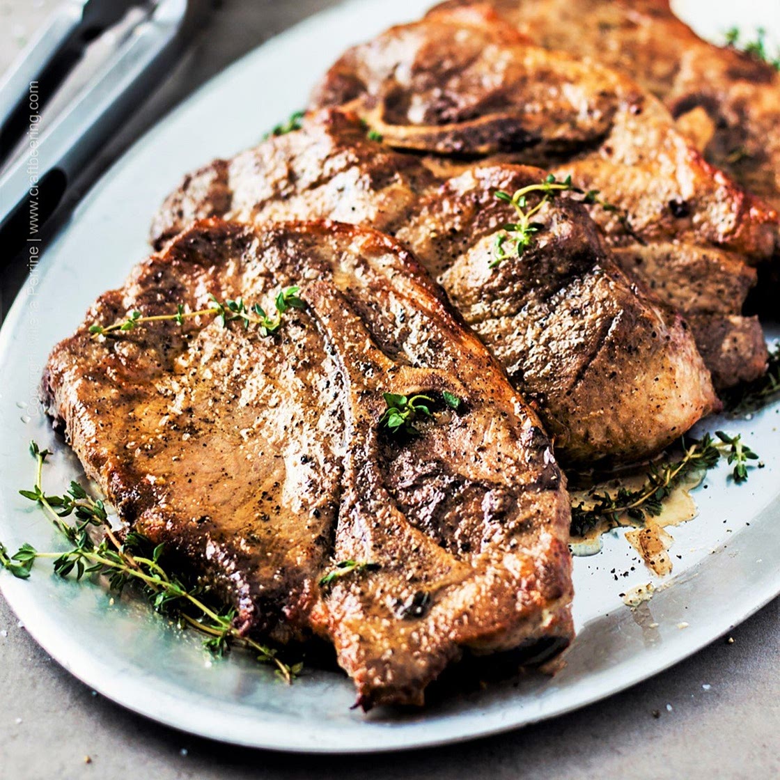 Baked Pork Steaks in Oven