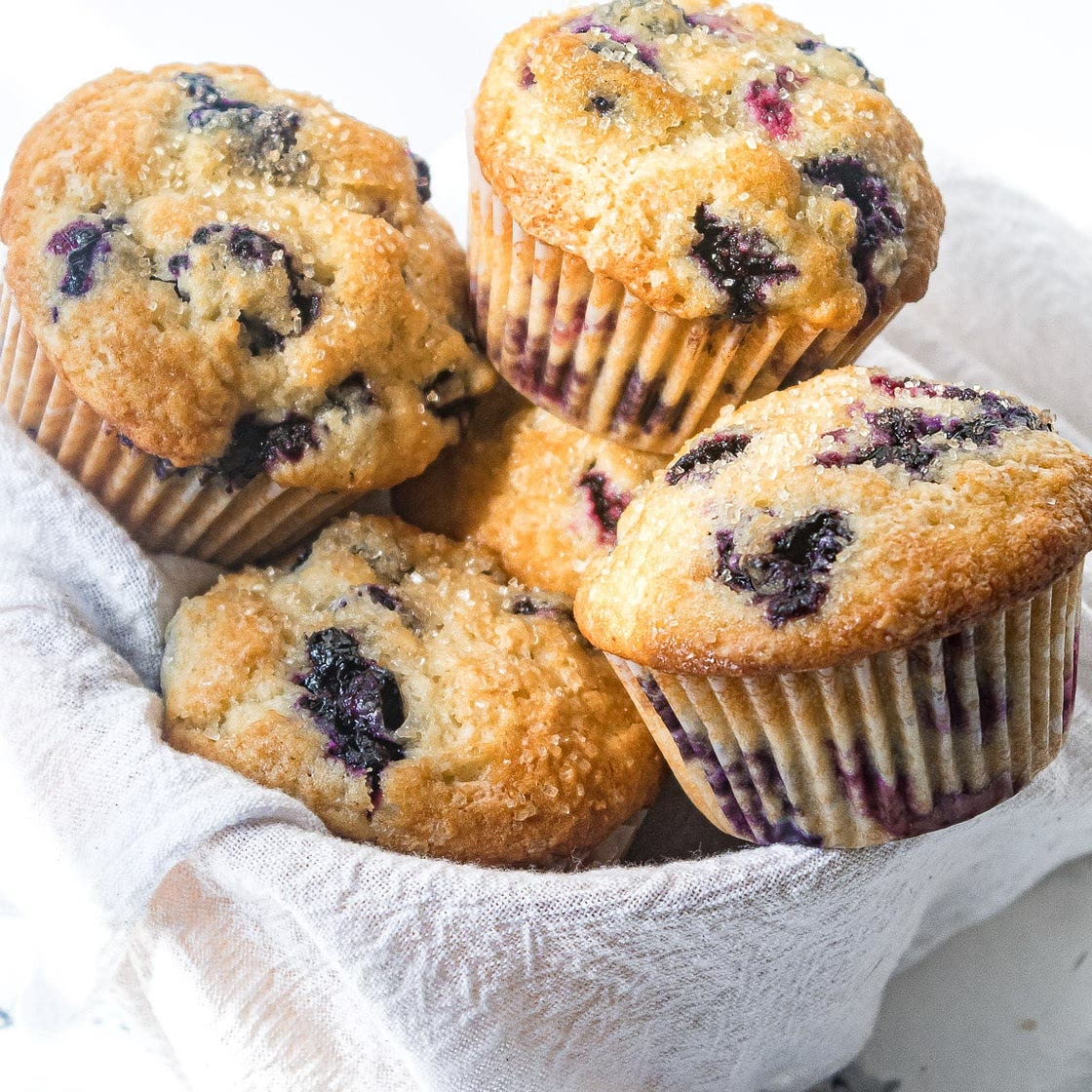Buttermilk Blueberry Muffins with Lemon
