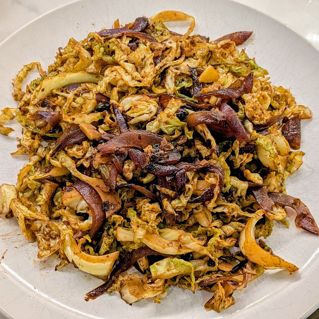 Black Bean Garlic Cabbage