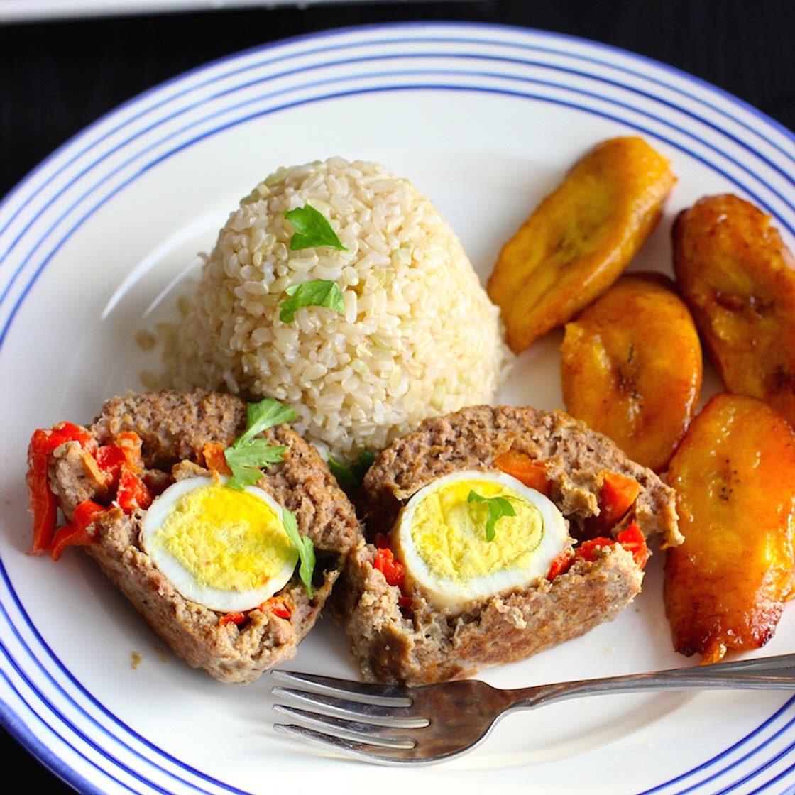 Colombian Style Stuffed Meatloaf (Albondigón Colombiano)
