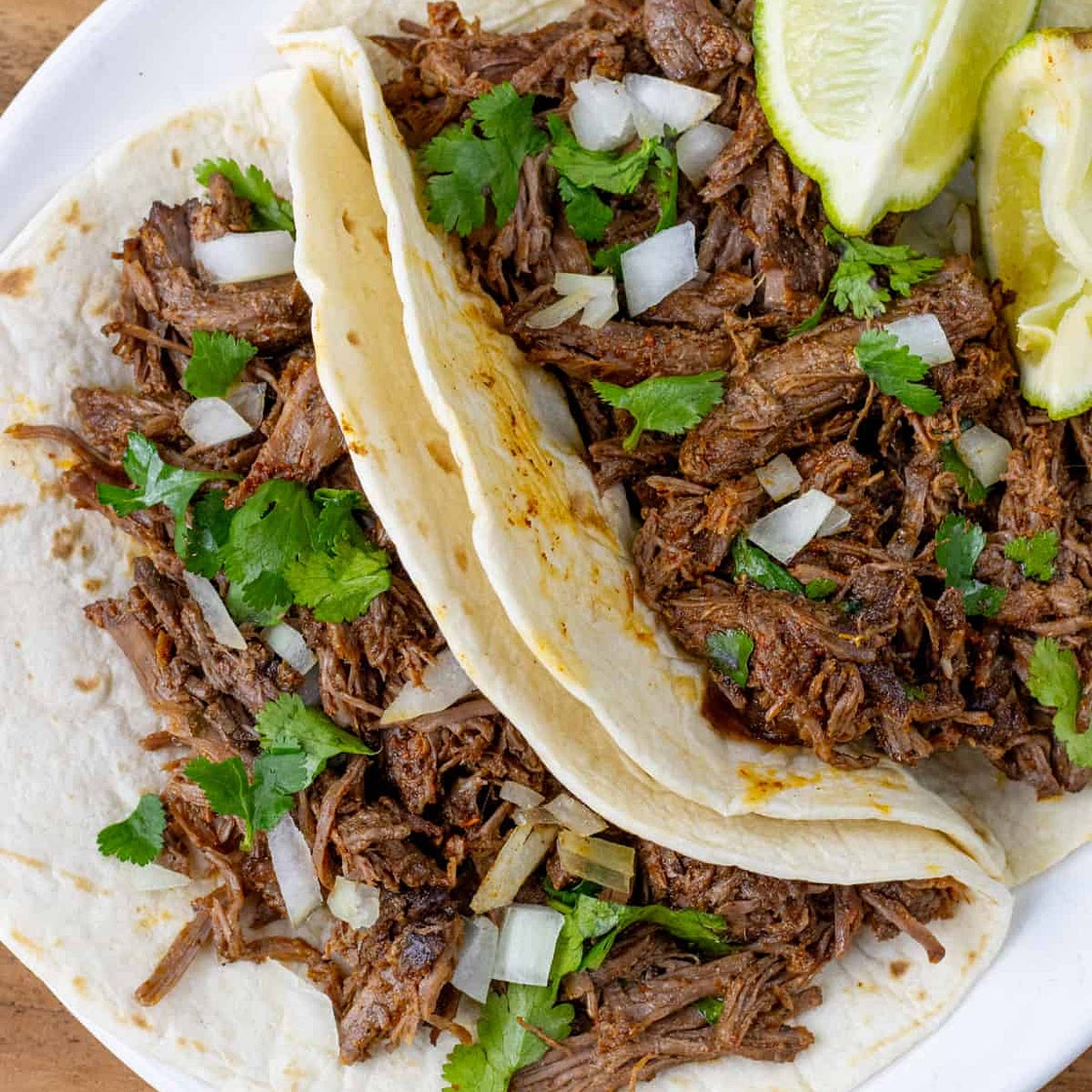 Crock Pot Shredded Beef Tacos