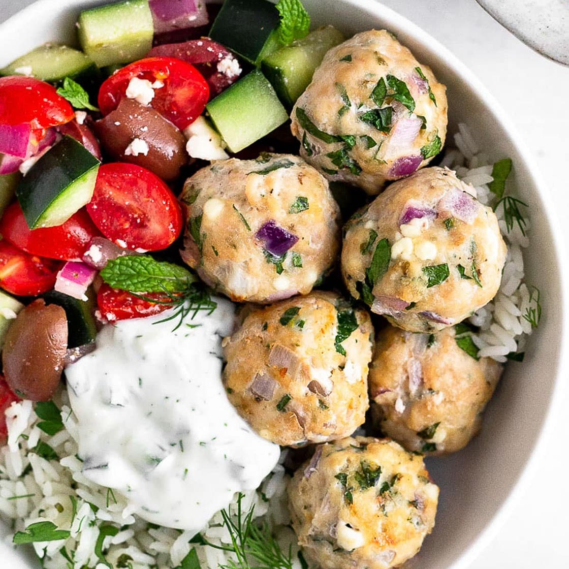 Greek Chicken Meatballs
