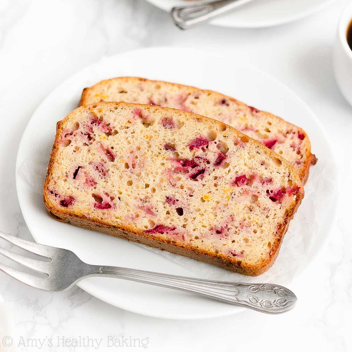 Healthy Cranberry Orange Banana Bread