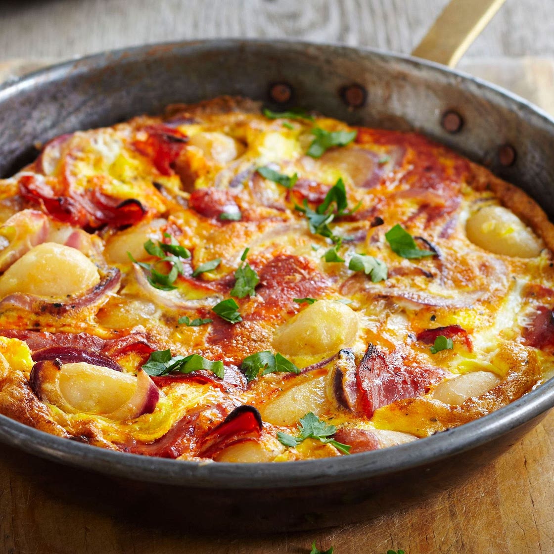 Gary Rhodes' bacon and potato frittata recipe