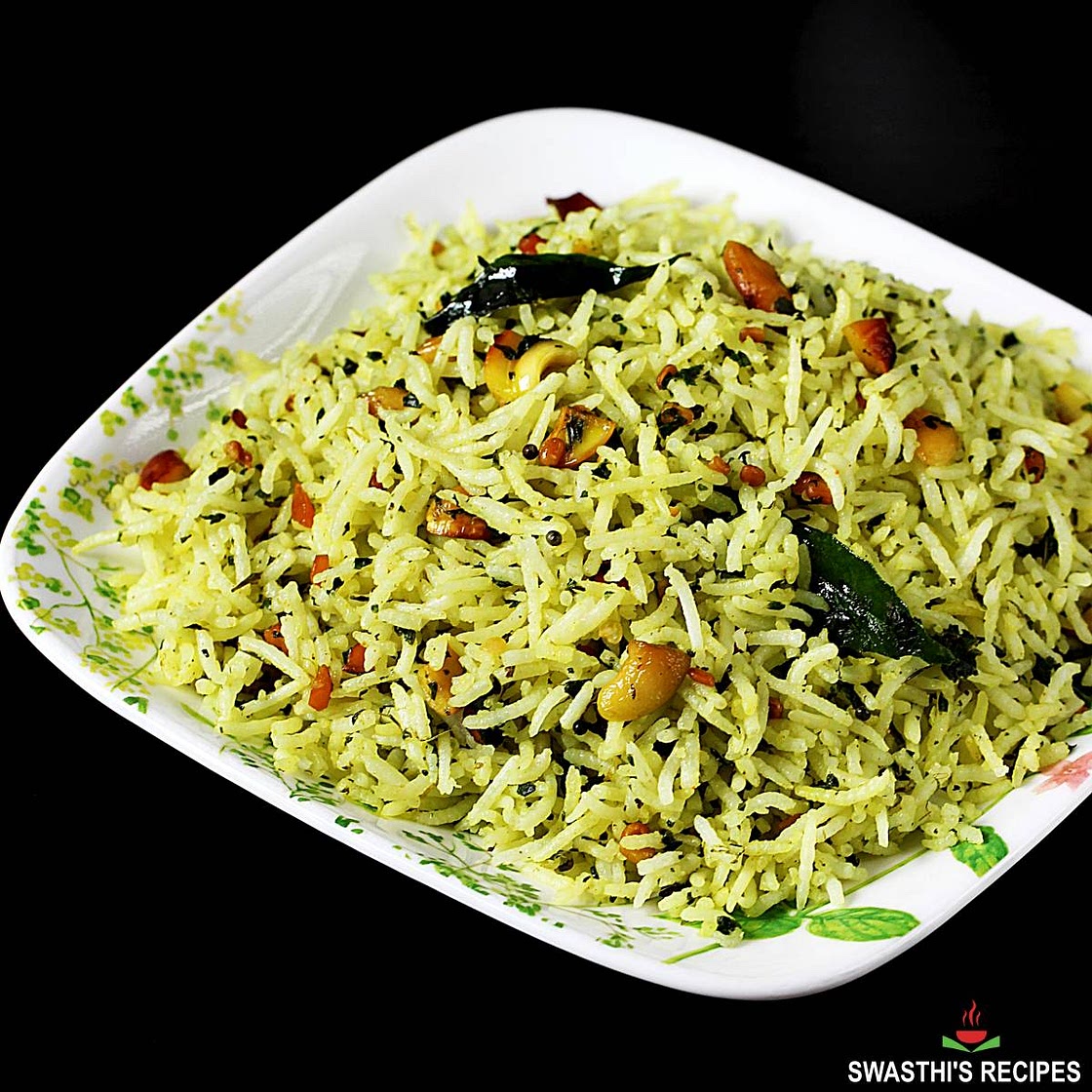 Pudina Rice (Mint Rice Pulao)