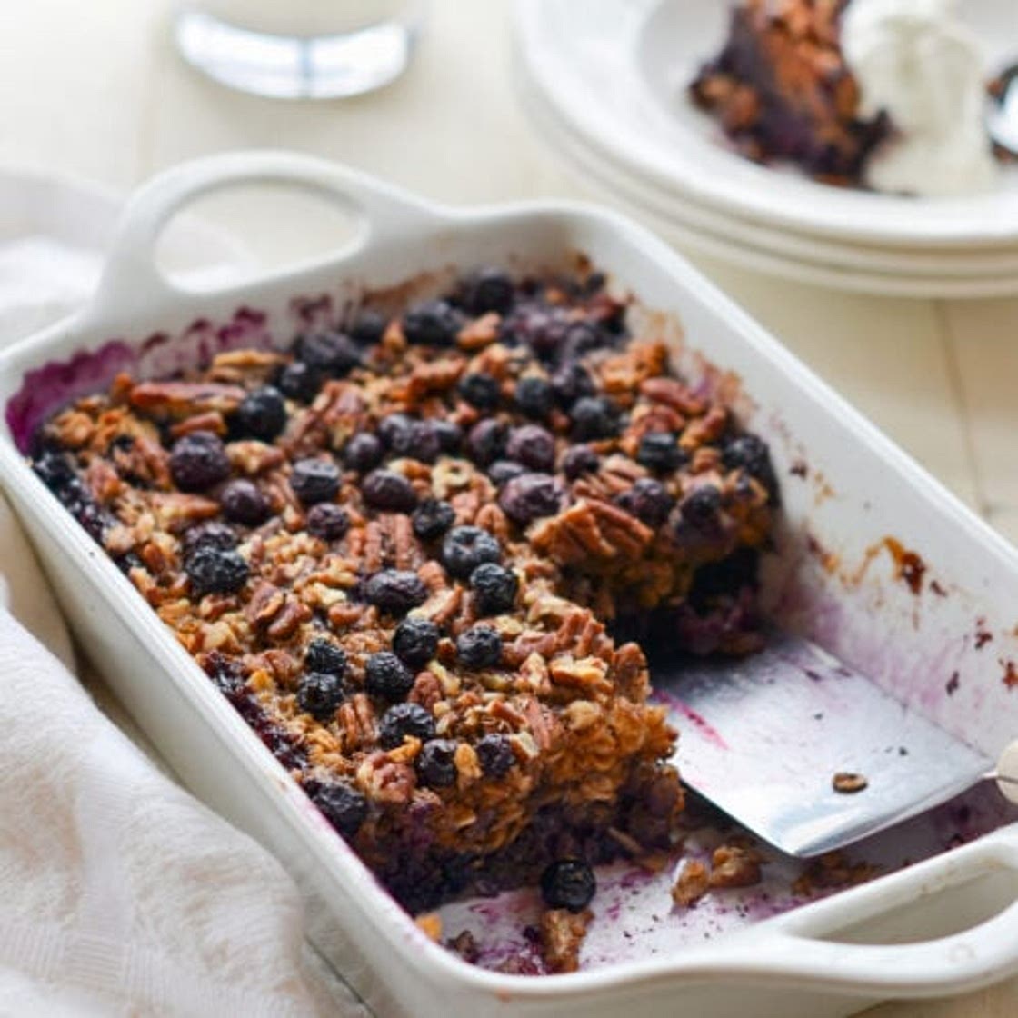Blueberry Pecan Baked Oatmeal