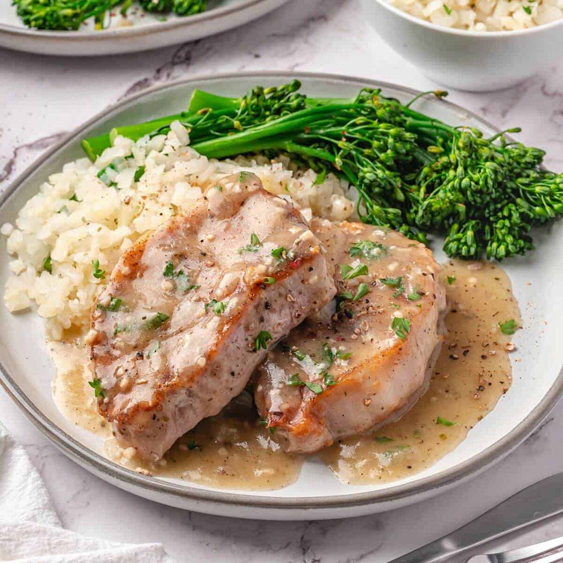 Garlic Butter Pork Chops
