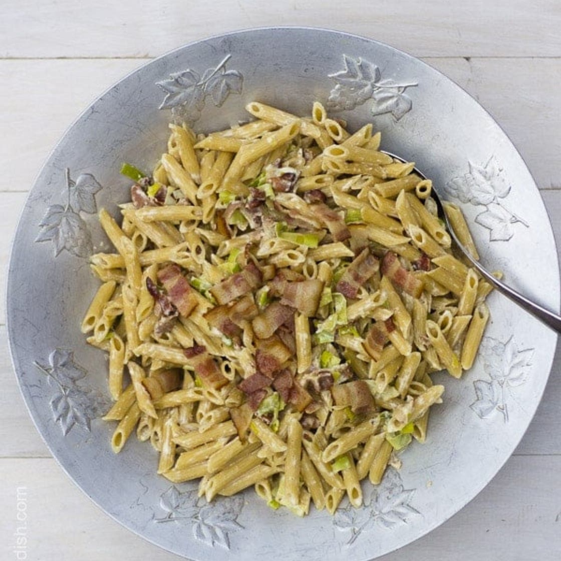 Creamy Bacon, Leek, and Cheese Pasta