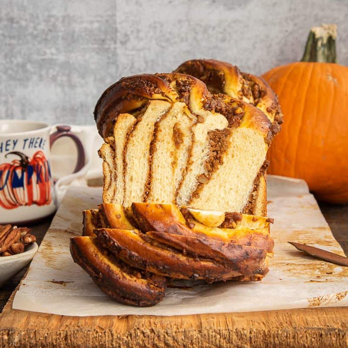 Pumpkin Pecan Babka
