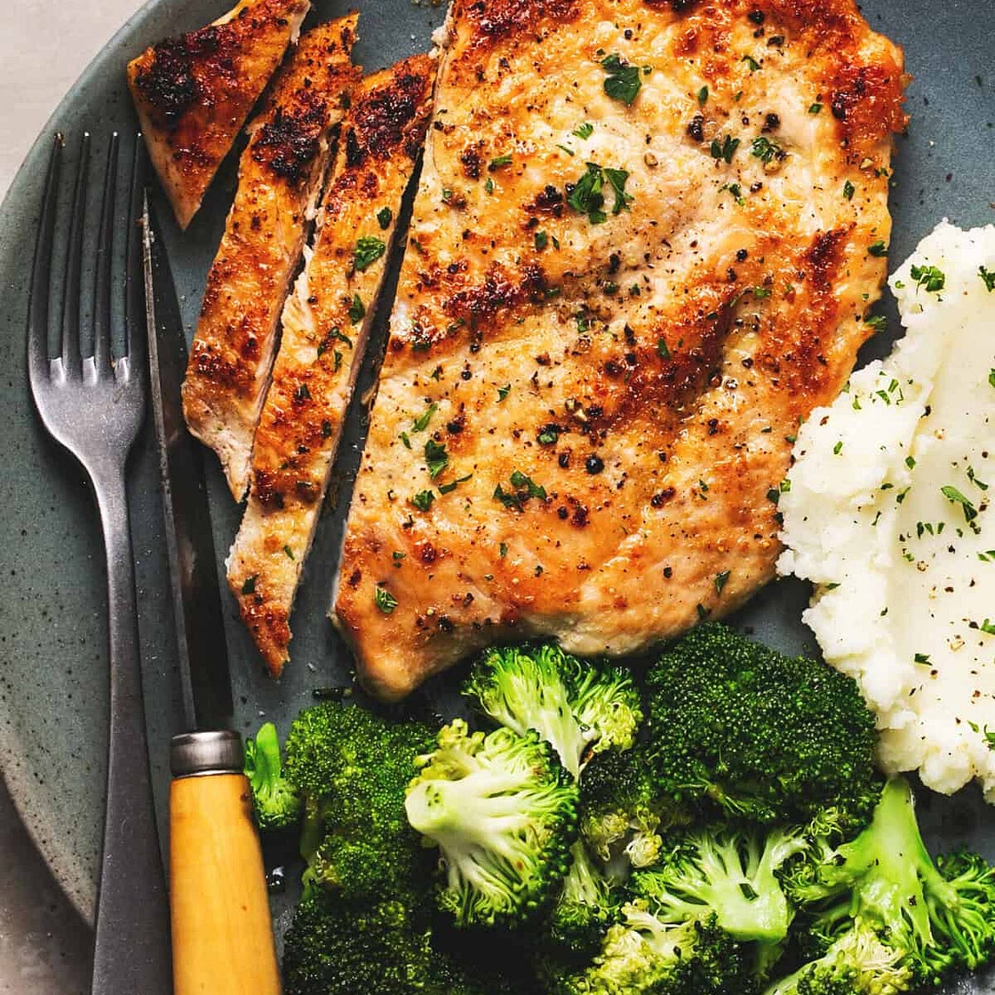 Crispy Pan Fried Chicken Breast