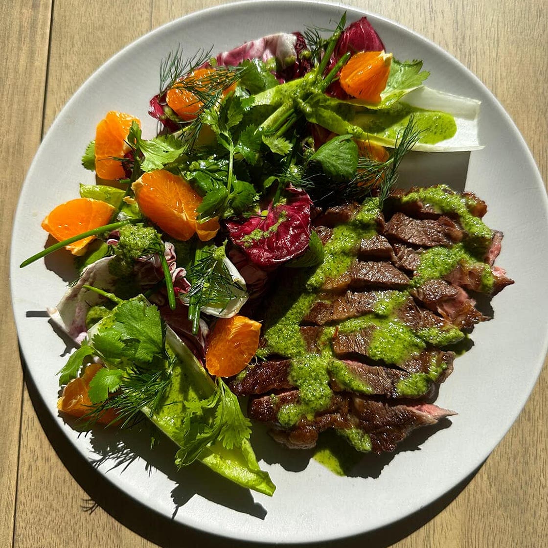 Radicchio Steak Salad