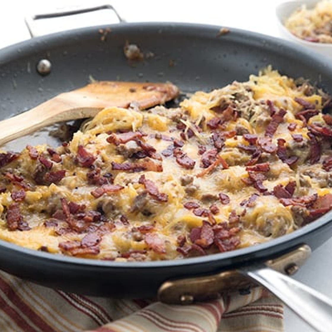 Cheeseburger Spaghetti Squash Casserole