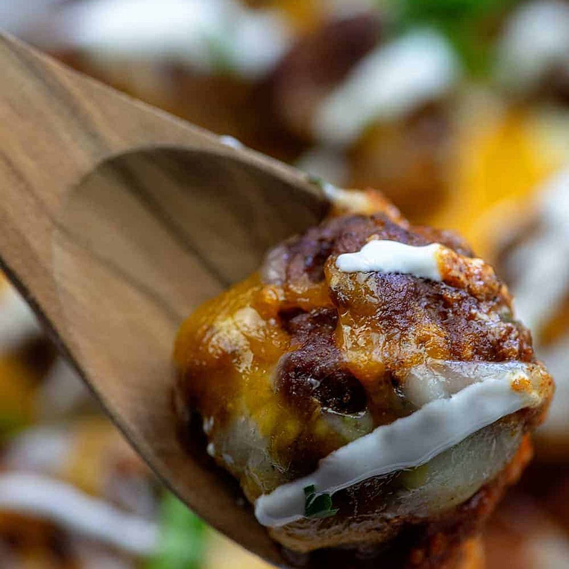 Enchilada Meatball Casserole