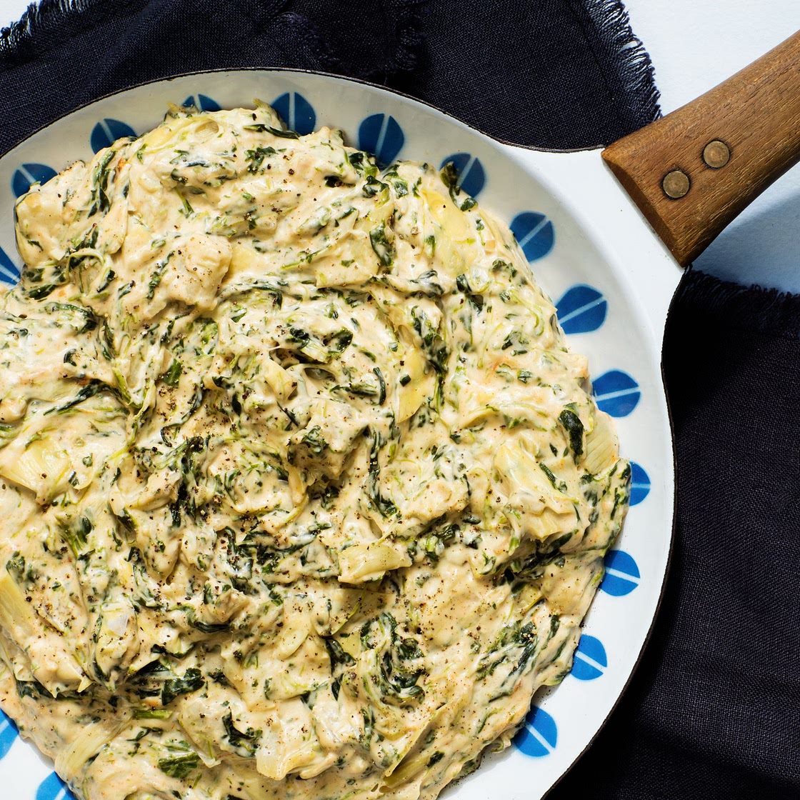 Classic Spinach-Artichoke Dip with Mozzarella and Parmesan
