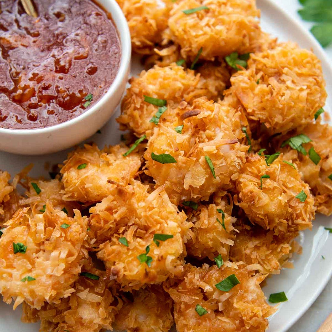 Crispy Gluten-Free Coconut Shrimp (Baked or Air Fryer)