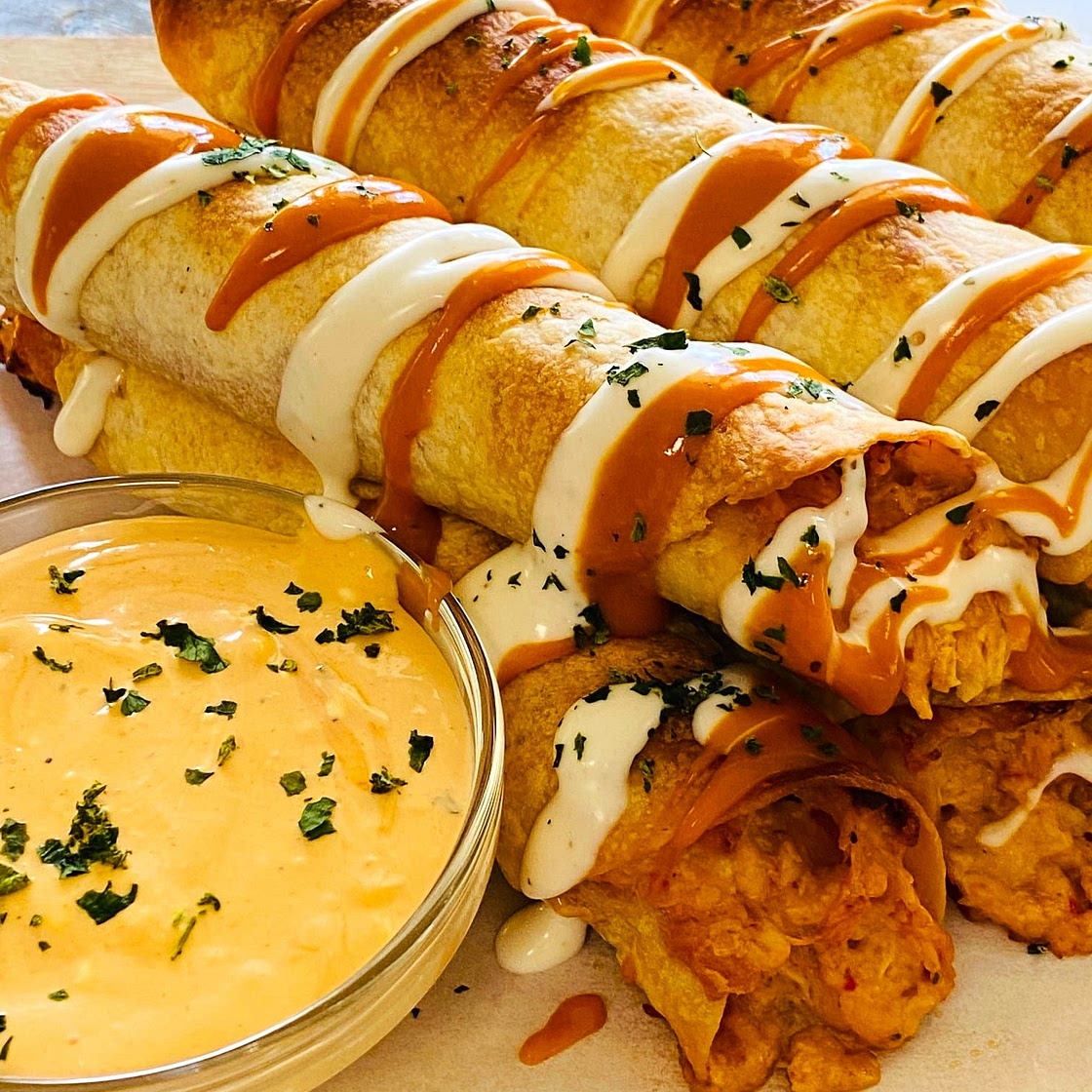 Buffalo Ranch Chicken Taquitos